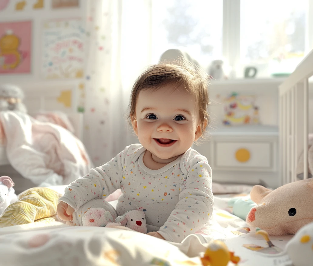 bébé dans sa chambre